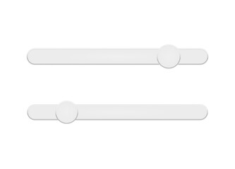 Scrollbar element button. Interaction technique or widget for scrolling content on webpage, desktop or mobile application. Navigation element. Frontend control vector illustration on white. 