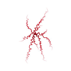 Spider vein vector symbol icon design. Vector illustration isolated on white background . 