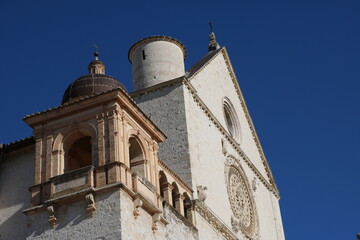 Fototapeta na wymiar The Basilica di san Francesco d'Assisi in Assisi, Umbria Italy