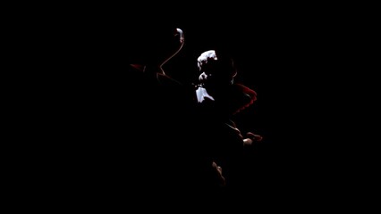 ceramic angel cupid for valentine's day 3d render