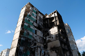 Russian air force dropped bombs and destroyed buildings, killed civilians