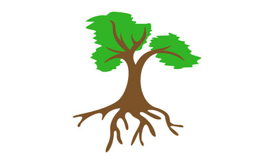 tree root vector logo