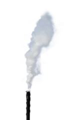 Tuinposter White smoke from chimney © Pink Badger