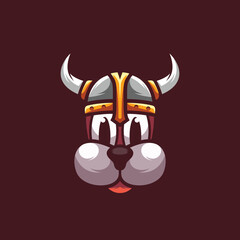 Dog Viking Mascot