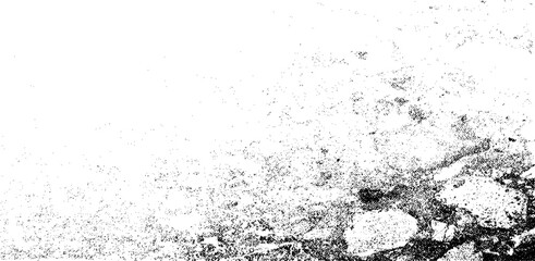 Rough black and white texture vector. Distressed overlay texture. Grunge background. Abstract textured effect. Vector Illustration. Black isolated on white background. EPS10