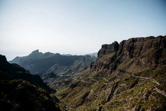 Tenerife, Masca valley. Mountains on Tenerife, Canary islans. Scenic mountain landscape.