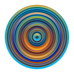 abstract colored circle lines motion blurred