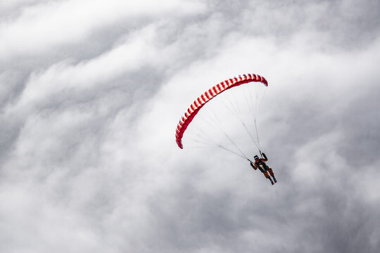 A speedwing over the clouds on a winter day