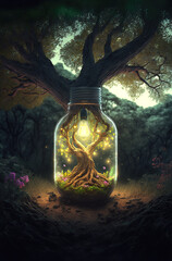 Generative AI from recycled forest