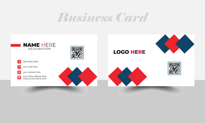 Business card Vector design, Modern business card template, Minimalist Business Card.