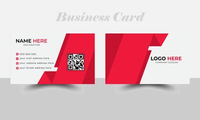 Modern Business Card, Creative and Clean Business Card Template, double sided business card, Vector design.