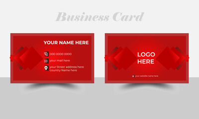 Simple and clean business card design, Modern Business Card, Vector creative business card template ,Business card design set template for company.