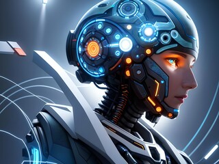 artificial intelligence, human like cyborg, android, futuristic technology, near future androids