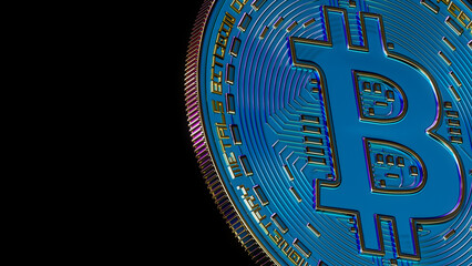 Bitcoin coin 3d illustration