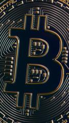 Bitcoin coin 3d illustration