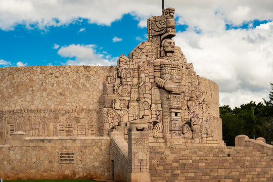 Monumento a la Patria .(Monument to the Fatherland) located on Paseo Montejo. Merida, Yucatan, Mexico.