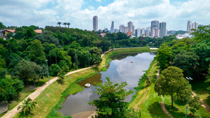 Aerial view of Campolim neighborhood in Sorocaba, Brazil