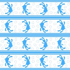 Easter rabbit seamless bunnies pattern for wrapping paper and kids clothes print and fabrics and linens and kitchen
