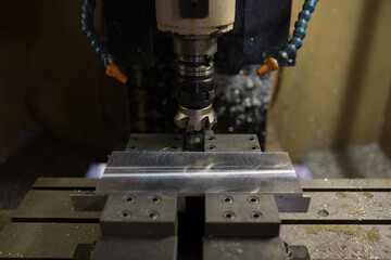 Parts processing at machining center