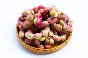 Manila tamarind fruit isolated on white background