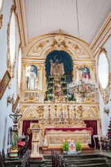 Fototapeta na wymiar Sao Joao del Rei, Minas Gerais, Brazil: Street view inside Nossa Senhora das Merces church