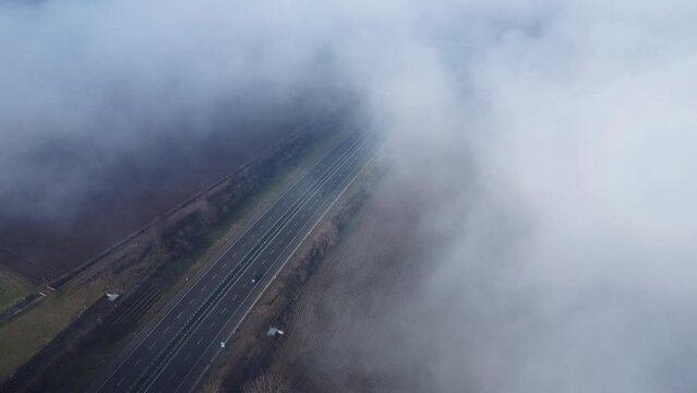 Aerial View Of The Beltway, Cuggiono, Italy