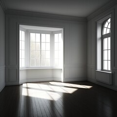 Fototapeta premium empty room with window