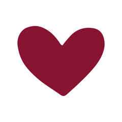 Vector heart shape symbol design on white. Vector illustration