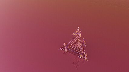 Fototapeta na wymiar Abstract 3d render, geometric composition