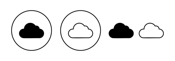 Cloud icon vector for web and mobile app. cloud sign and symbol