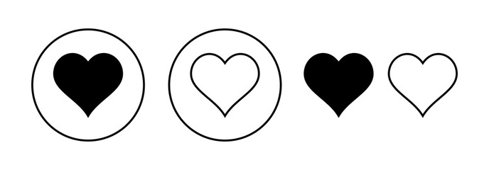 Love icon vector for web and mobile app. Heart sign and symbol. Like icon vector.