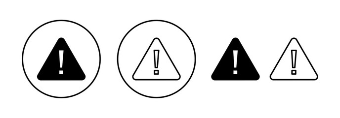 Exclamation danger sign for web and mobile app. attention sign and symbol. Hazard warning attention sign