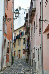 Fototapeta na wymiar Back streets of Lisboa