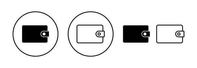 Wallet icon vector for web and mobile app. wallet sign and symbol