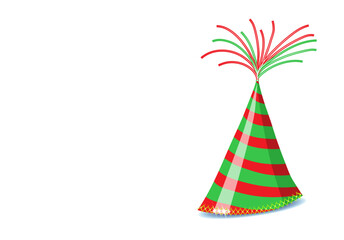 Party Hut Vorlage für Einladungskarten,
Vektor Illustration isoliert auf weißem Hintergrund
