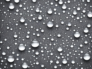raindrops on gray surface Generative AI