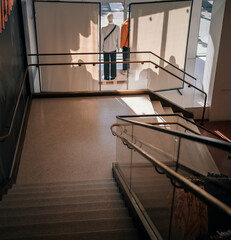 staircase in a building shopping shop 