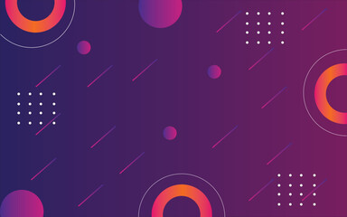 Obraz premium Geometric purple and orange abstract background