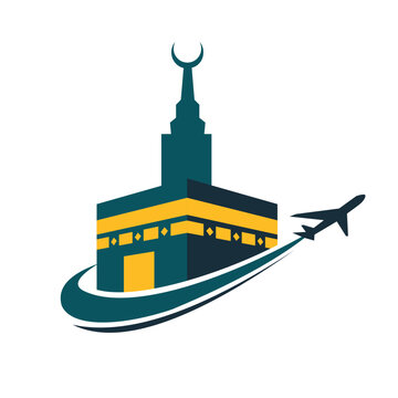 kabah travel logo template vector design