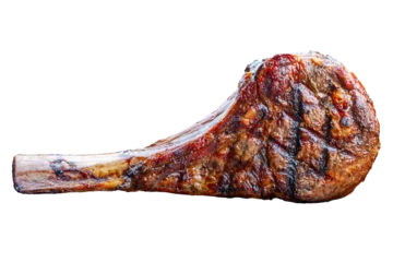 Wandcirkels tuinposter freshly grilled Tomahawk steaks © lcrribeiro33@gmail