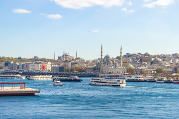 Istanbul Bosporus strait beautiful views Turkey