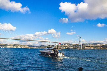 Istanbul Bosporus strait beautiful views Turkey