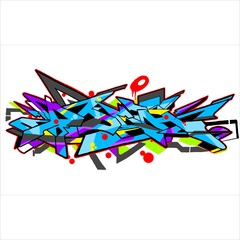 A unique graffiti font design made by myself with a blend of bright colors and unique effects