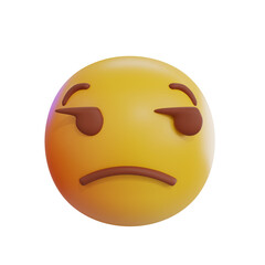 Unamused 3D Emoji