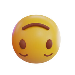 Upside Down 3D Emoji