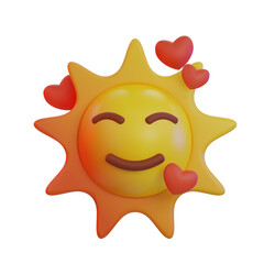Sun Very Happy 3D Emoji