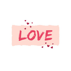 Love text for valentines day, romantic background