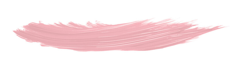 Shiny pink brush isolated on transparent background. pink watercolor png