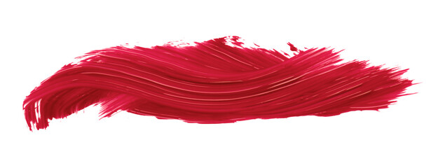 Ruddy brush isolated on transparent background, Scarlet Sage red brush, png