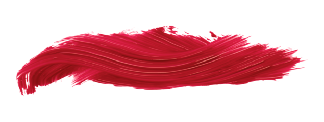 Ruddy brush isolated on transparent background, Scarlet Sage red brush, png